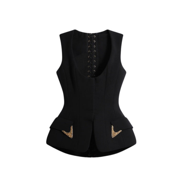 Schiaparelli Sleeveless Waistcoat Jackets in Schiaparelli Authentic Luxury Fashion at Coveti