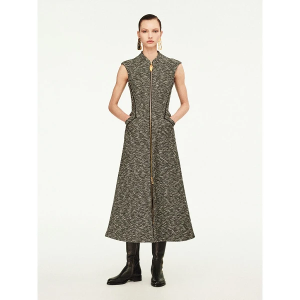 Schiaparelli Sleeveless Zip-Up Dress Dresses in Schiaparelli Authentic Luxury Fashion at Coveti