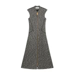 Schiaparelli Sleeveless Zip-Up Dress Dresses in Schiaparelli Authentic Luxury Fashion at Coveti