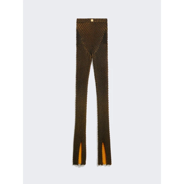Schiaparelli Snake Scale Trompe L'Oeil Bootcut Pants Pants in Schiaparelli Authentic Luxury Fashion at Coveti