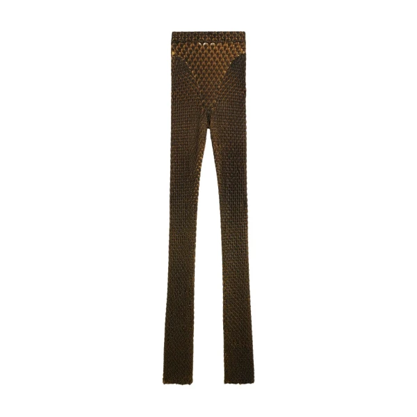 Schiaparelli Snake Scale Trompe L'Oeil Bootcut Pants Pants in Schiaparelli Authentic Luxury Fashion at Coveti