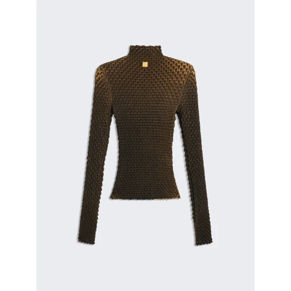 Schiaparelli Snake Scale Trompe L'Oeil Cardigan Knitwear in Schiaparelli Authentic Luxury Fashion at Coveti