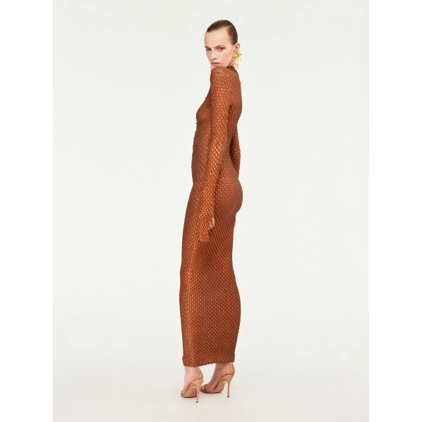 Schiaparelli Snake Scale Trompe L'Oeil Dress Dresses in Schiaparelli Authentic Luxury Fashion at Coveti
