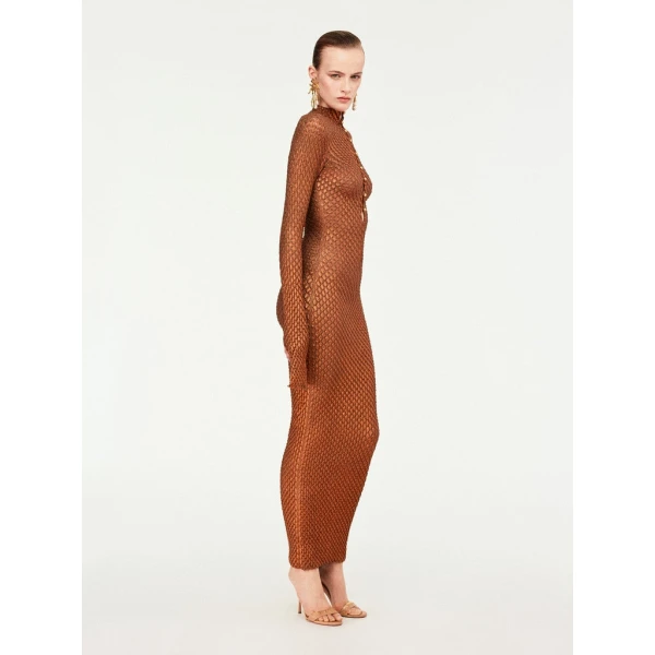 Schiaparelli Snake Scale Trompe L'Oeil Dress Dresses in Schiaparelli Authentic Luxury Fashion at Coveti