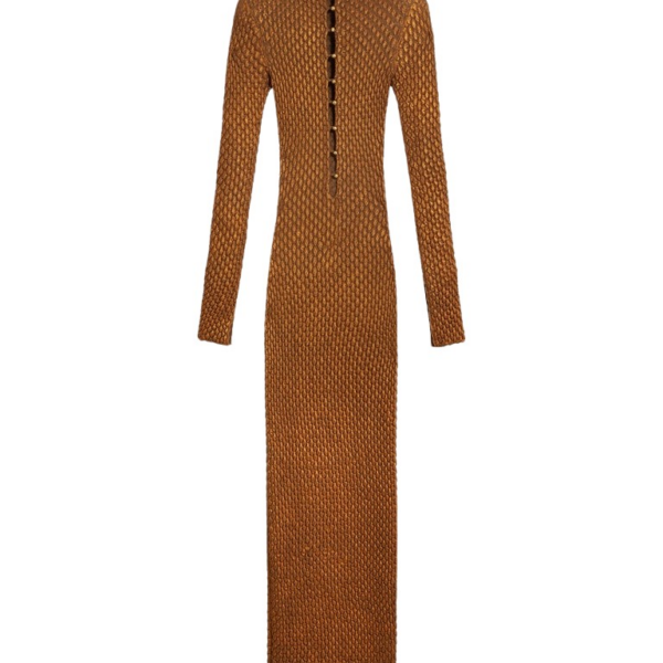 Schiaparelli Snake Scale Trompe L'Oeil Dress Dresses in Schiaparelli Authentic Luxury Fashion at Coveti