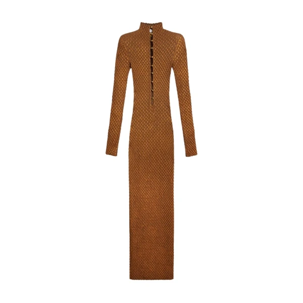 Schiaparelli Snake Scale Trompe L'Oeil Dress Dresses in Schiaparelli Authentic Luxury Fashion at Coveti