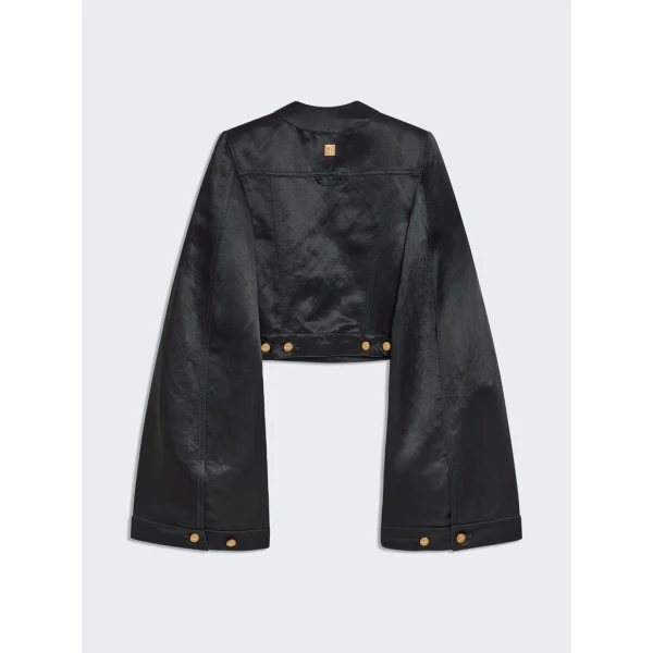 Schiaparelli Square-Shouldered Collareless Jacket Jackets in Schiaparelli Authentic Luxury Fashion at Coveti