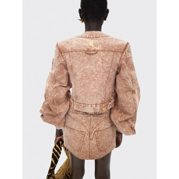 Schiaparelli Square-Shouldered Collareless Jacket Jackets in Schiaparelli Authentic Luxury Fashion at Coveti