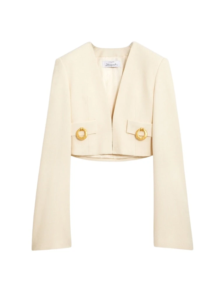 Schiaparelli-Square-Shouldered-Collareless-Jacket-374885_nobg Schiaparelli Square-Shouldered Collareless Jacket Jackets in Schiaparelli Authentic Luxury Fashion at Coveti