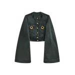 Schiaparelli Square-Shouldered Collareless Jacket Jackets in Schiaparelli Authentic Luxury Fashion at Coveti