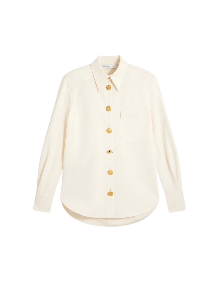 Schiaparelli Straight Bijoux Buttons Shirt