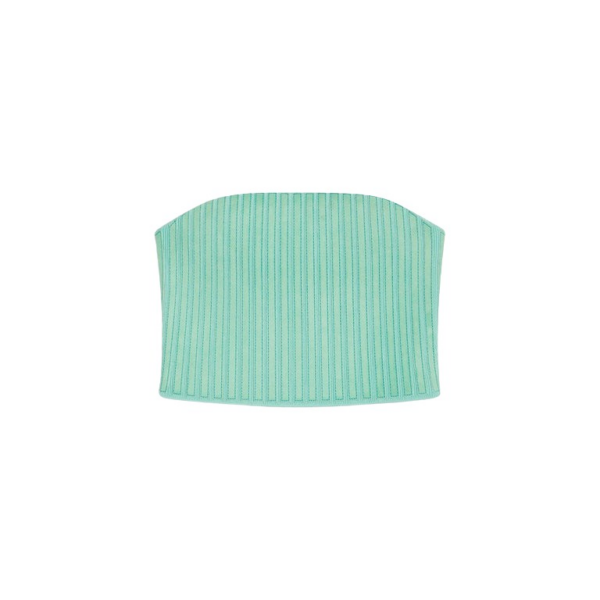 Schiaparelli Strapless Leather Top Tops in Schiaparelli Authentic Luxury Fashion at Coveti