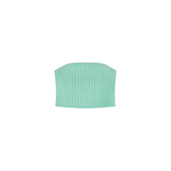 Schiaparelli Strapless Leather Top Tops in Schiaparelli Authentic Luxury Fashion at Coveti