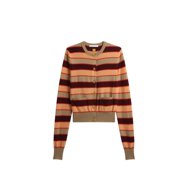 Schiaparelli Striped Cardigan Knitwear in Schiaparelli Authentic Luxury Fashion at Coveti
