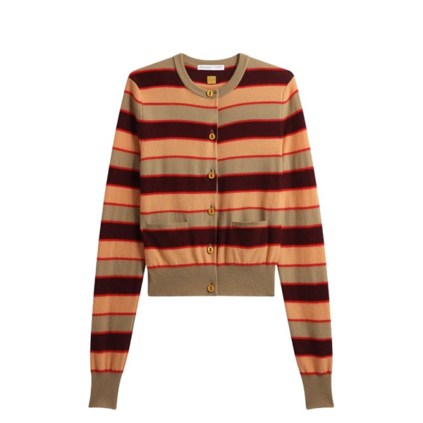 Schiaparelli Striped Cardigan Knitwear in Schiaparelli Authentic Luxury Fashion at Coveti