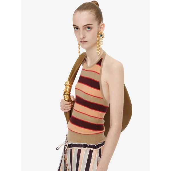 Schiaparelli Striped Tank Top Tops in Schiaparelli Authentic Luxury Fashion at Coveti