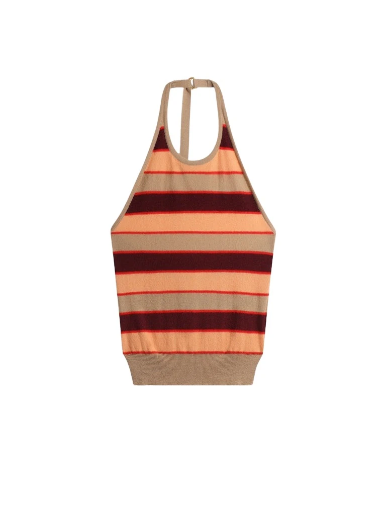 Schiaparelli-Striped-Tank-Top96477_nobg Schiaparelli Striped Tank Top Tops in Schiaparelli Authentic Luxury Fashion at Coveti