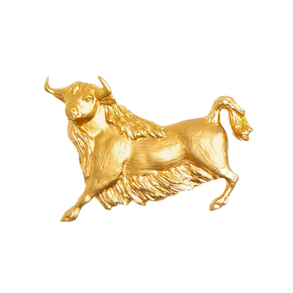 Schiaparelli Taurus Brooch