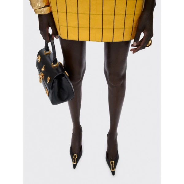Schiaparelli Textured Linen Sleeveless Dress Dresses in Schiaparelli Authentic Luxury Fashion at Coveti