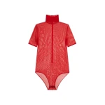 Schiaparelli Transparent Bodysuit Bodysuit in Schiaparelli Authentic Luxury Fashion at Coveti