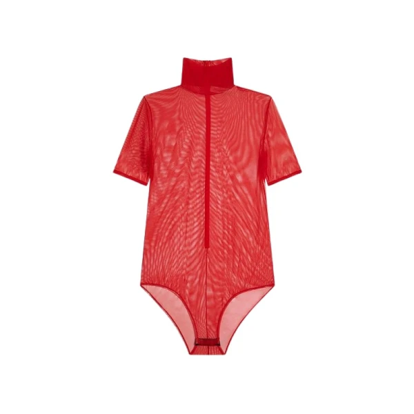 Schiaparelli Transparent Bodysuit Bodysuit in Schiaparelli Authentic Luxury Fashion at Coveti