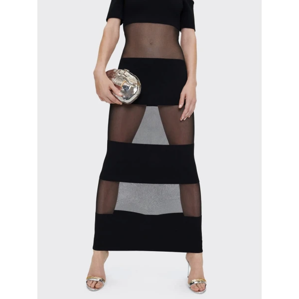 Schiaparelli Transparent Mesh Dress Dresses in Schiaparelli Authentic Luxury Fashion at Coveti