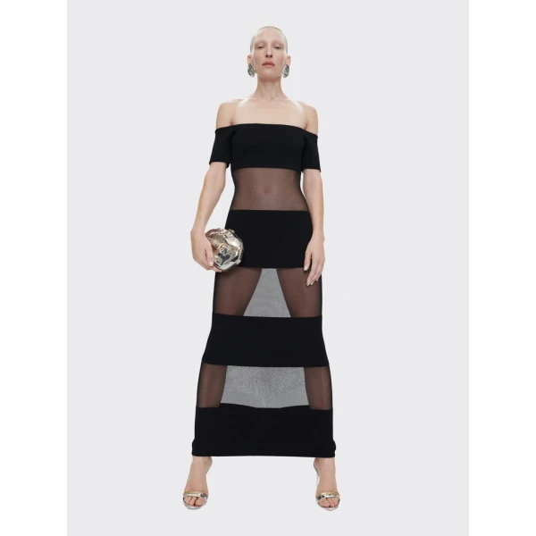 Schiaparelli Transparent Mesh Dress Dresses in Schiaparelli Authentic Luxury Fashion at Coveti