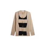 Schiaparelli Trompe L'Oeil Cardigan Knitwear in Schiaparelli Authentic Luxury Fashion at Coveti