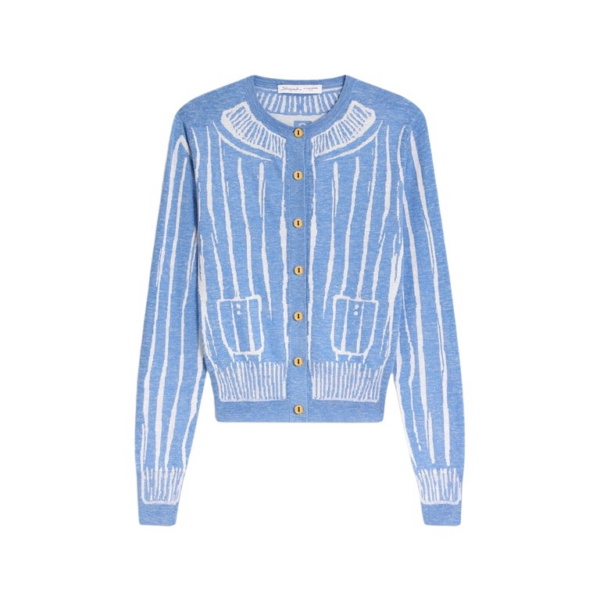 Schiaparelli Trompe L'Oeil Cardigan Knitwear in Schiaparelli Authentic Luxury Fashion at Coveti