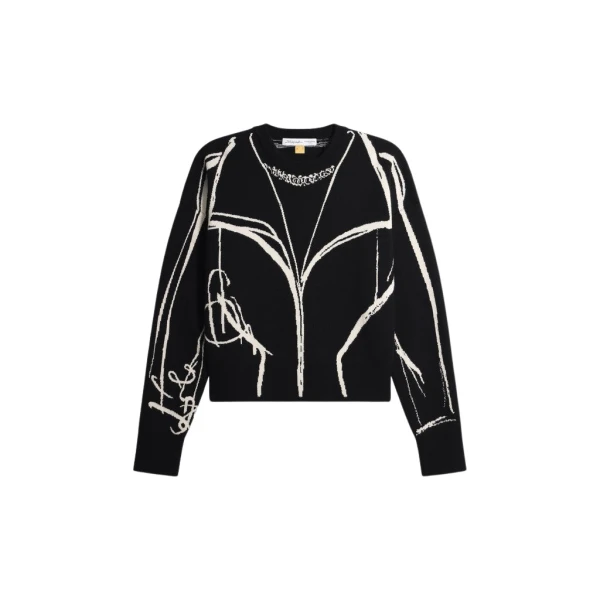Schiaparelli Trompe L'Oeil Jumper Knitwear in Schiaparelli Authentic Luxury Fashion at Coveti