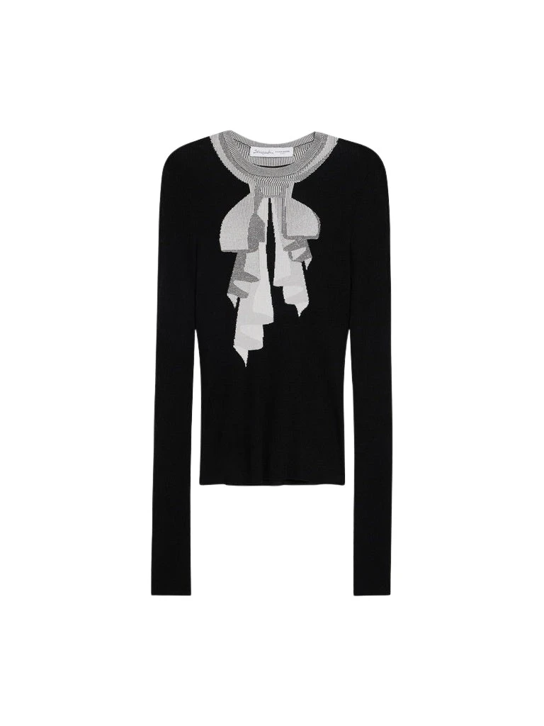 Schiaparelli-Trompe-LOeil-Jumper26642_nobg Schiaparelli Trompe L'Oeil Jumper Knitwear in Schiaparelli Authentic Luxury Fashion at Coveti