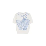 Schiaparelli Trompe L'Oeil Knotted Top Jumper Tops in Schiaparelli Authentic Luxury Fashion at Coveti