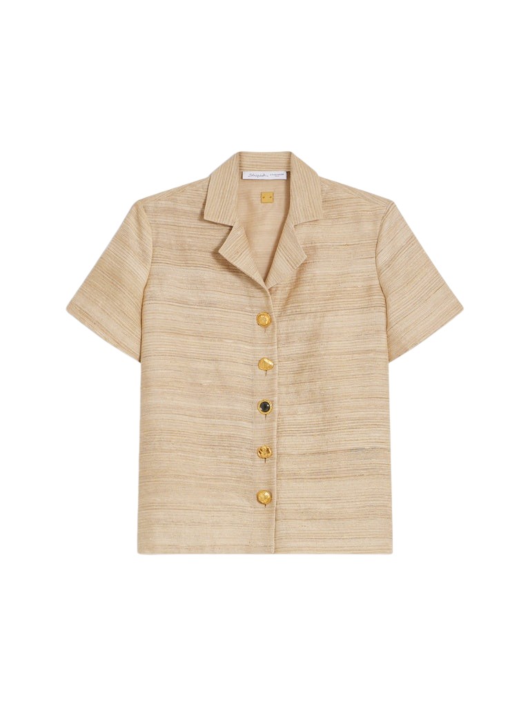 Schiaparelli Tussah Short-Sleeved Shirt