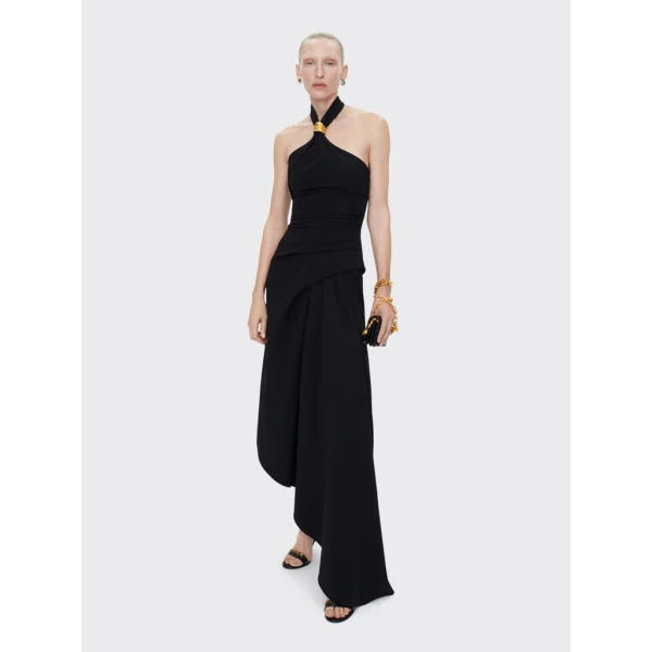 Schiaparelli Twisted Bijou Halter Dress Dresses in Schiaparelli Authentic Luxury Fashion at Coveti