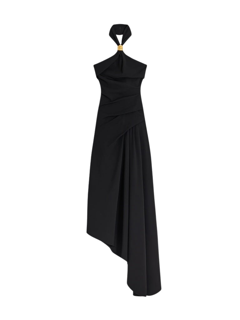 Schiaparelli Twisted Bijou Halter Dress