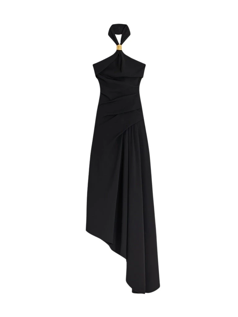 Schiaparelli-Twisted-Bijou-Halter-Dress57267_nobg Schiaparelli Twisted Bijou Halter Dress Dresses in Schiaparelli Authentic Luxury Fashion at Coveti
