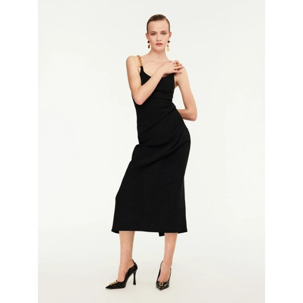 Schiaparelli Twisted Bijoux Dress Dresses in Schiaparelli Authentic Luxury Fashion at Coveti