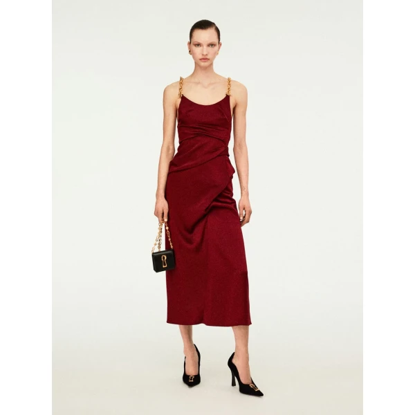 Schiaparelli Twisted Bijoux Dress Dresses in Schiaparelli Authentic Luxury Fashion at Coveti