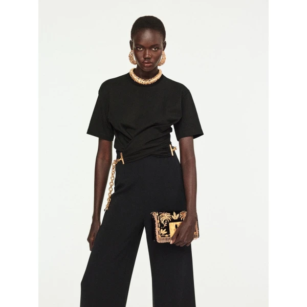 Schiaparelli Twisted T-Shirt Tops in Schiaparelli Authentic Luxury Fashion at Coveti