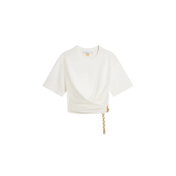 Schiaparelli Twisted T-Shirt Tops in Schiaparelli Authentic Luxury Fashion at Coveti