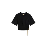Schiaparelli Twisted T-Shirt Tops in Schiaparelli Authentic Luxury Fashion at Coveti