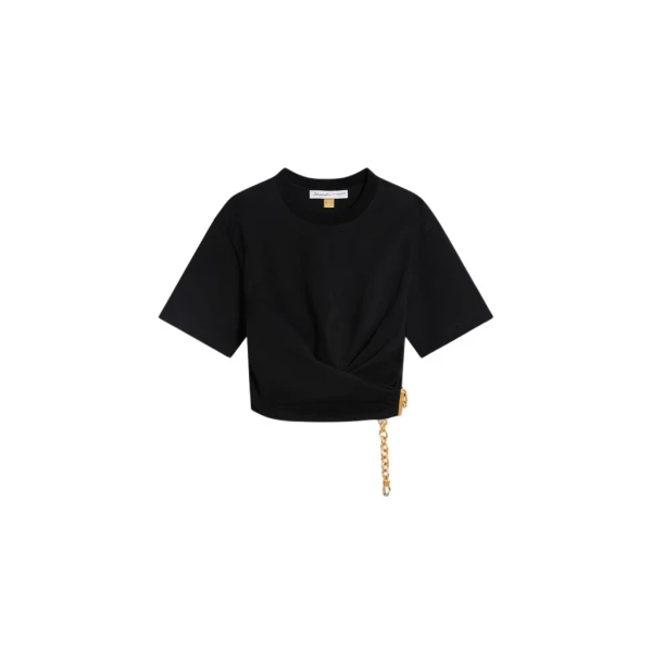 Schiaparelli Twisted T-Shirt Tops in Schiaparelli Authentic Luxury Fashion at Coveti