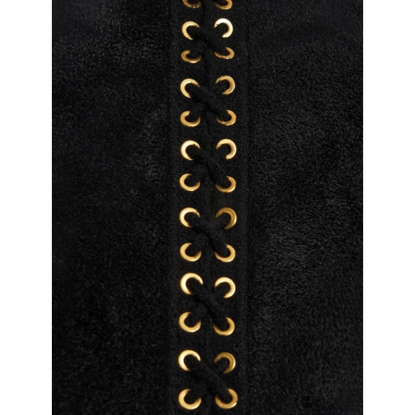 Schiaparelli Velvet-Effect Knitted Jumper Knitwear in Schiaparelli Authentic Luxury Fashion at Coveti