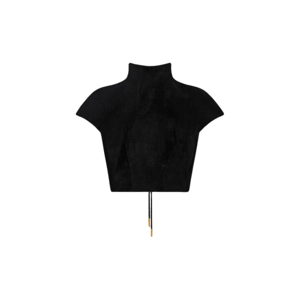 Schiaparelli Velvet-Effect Knitted Jumper Knitwear in Schiaparelli Authentic Luxury Fashion at Coveti