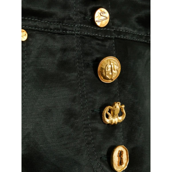 Schiaparelli Viscose And Linen Cowboy Pants Pants in Schiaparelli Authentic Luxury Fashion at Coveti