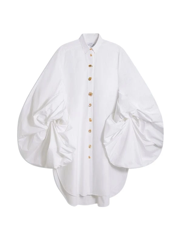 Schiaparelli-Volume-Shirt-Dress96472_nobg Schiaparelli Volume Shirt Dress Dresses in Schiaparelli Authentic Luxury Fashion at Coveti