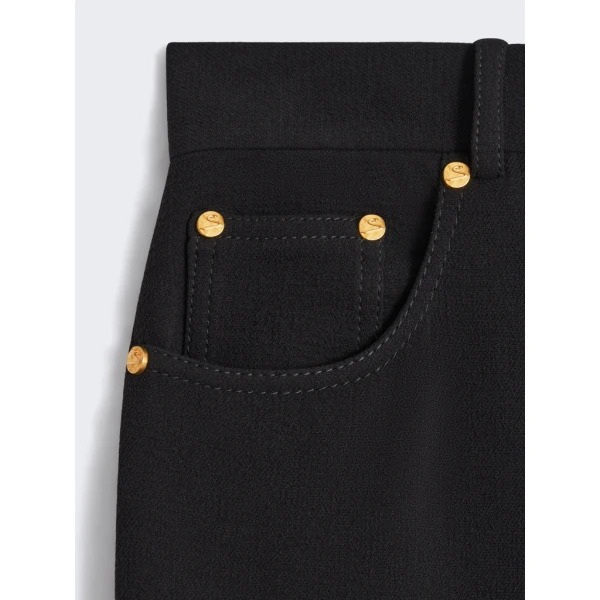 Schiaparelli Wool Bootcut Pants Pants in Schiaparelli Authentic Luxury Fashion at Coveti