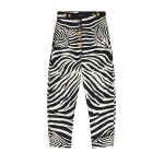 Schiaparelli Zebra Cowboy Pants Pants in Schiaparelli Authentic Luxury Fashion at Coveti