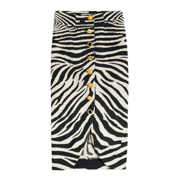 Schiaparelli Zebra Midi Skirt Skirts in Schiaparelli Authentic Luxury Fashion at Coveti