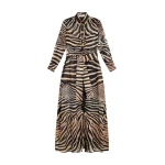 Schiaparelli Zebra Shirt Dress Dresses in Schiaparelli Authentic Luxury Fashion at Coveti